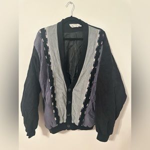St. croix 3D cardigan vintage 90s coogi style XL